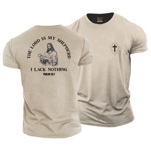 Men's THE LORD IS MY SHEPHERD Cotton T-Shirt